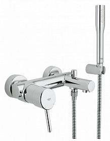 Смеситель для ванны/душа (короткий излив) Grohe Concetto New 32212001 хром латунь Водяной