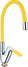 Смеситель для кухни (мойки) Ledeme H53 L4153-4 гибкий излив желтый латунь