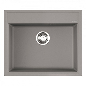 Мойка для кухни Omoikiri Daisen 60-GR 4993620 прямоуг. 60х51 глуб. 20см (толщ.10мм) вып. 3 1/2" (врезная) leningrad grey