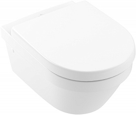 Унитаз подвесной Villeroy&Boch Architectura безободковый смыв сид.дюр. микролифт 4694HR01