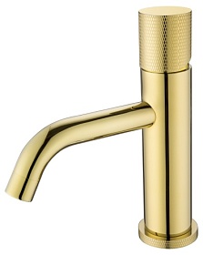 Смеситель для умывальника (раковины) Boheme Stick Gold Toch Gold 121-GG.2 золото латунь Водяной