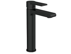 Смеситель для умывальника (раковины) Cersanit Brasko Black 63111 чёрный латунь