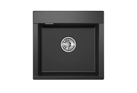 Мойка для кухни Granula Estetica ES-5201 черный прямоуг. 52х50 глуб. 20см вып. 3 1/2" (накладная) чёрная