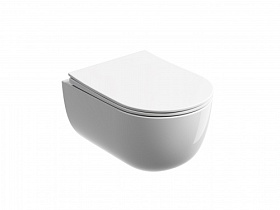 Унитаз подвесной Ceramica Nova Modena безободковый смыв сид.дюр. микролифт CN6063