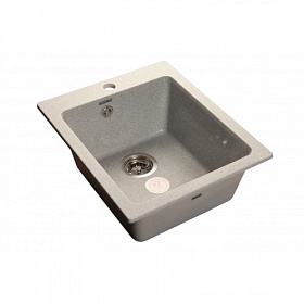Мойка для кухни Granfest Practic GF-P505-310 прямоуг. 42,7х50,5 глуб. 20см вып. 3 1/2" (врезная) серая