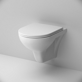 Унитаз подвесной AM.PM Gem безободковый смыв сид.дюр. микролифт C901700SC