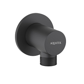 Шланговое подключение для душа Aquatek AQ2456MB латунь чёрное