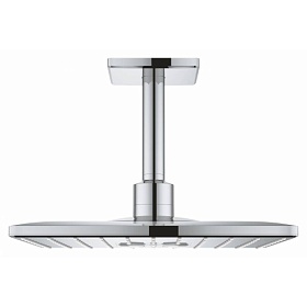 Лейка верхнего душа Grohe Rainshower 26481000 d310 мм 2-х реж. хром квадратная с душевым кронштейном