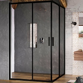 Душевая дверка в нишу 100х195 Ravak Blix Slim BLSRV2K-100 X1XMA0300Z1 раздвижная