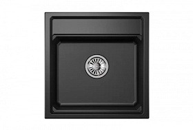 Мойка для кухни Granula KS-5002 шварц прямоуг. 44х37,5 глуб. 24,5см вып. 3 1/2" (врезная) шварц