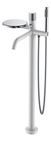 Смеситель для ванны/душа (короткий излив) Boheme Stick White Touch Chrome 129-WCR.2 хром/белый латунь