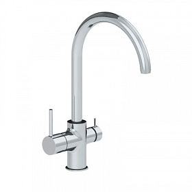 Смеситель для кухни (мойки) Azario Tasco AZ-15164421 с переключ.для фильтра питьевой воды хром латунь Водяной