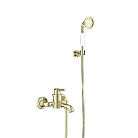 Смеситель для ванны/душа (короткий излив) Aquatek Классик AQ1549PG золото латунь