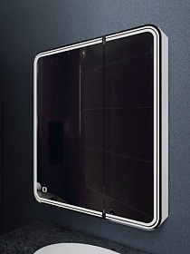Зеркало-шкаф Azario Adriana 70 белое LED подсветка CS00072835 Водяной