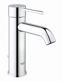 Смеситель для умывальника (раковины) Grohe Essence New 23591001 хром латунь Водяной