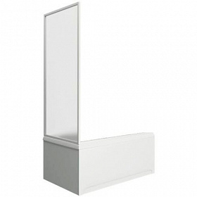 Шторка (дверка) для ванны BAS 282048 70х145 стекло 1 створка профиль алюминий Водяной