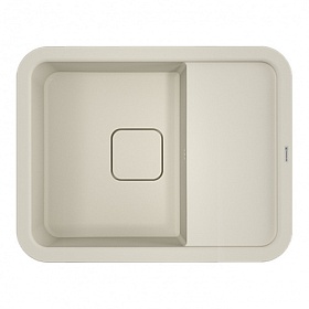 Мойка для кухни Omoikiri Tasogare 65-PA 4993481 прямоуг. 65х51 глуб. 19см (толщ.10мм) вып. 3 1/2" (врезная) крыло универсал пастила