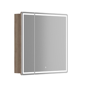 Зеркало-шкаф Sancos Mirror 79х74 дуб галифакс LED подсветка MI80EG