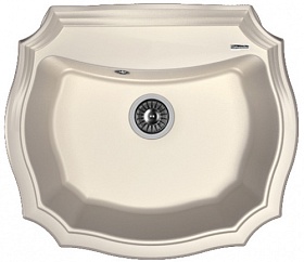 Мойка для кухни Florentina Эмилия 640 20.355.D0640.201 овальная 64х55 глуб. 20см вып. 3 1/2" (врезная) жасмин