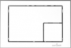 Кнопка смыва (клавиша) для инсталляции Cersanit Corner прямоугольная белая матовая S-BU-COR/Wh