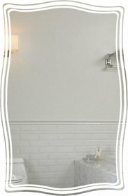Зеркало Marka One Neoclassic-1 70 белое LED подсветка У52204 Водяной
