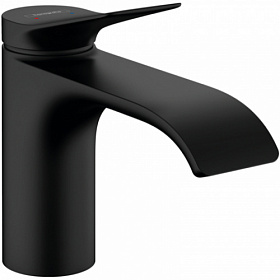 Смеситель для умывальника (раковины) Hansgrohe Vivenis 75010670 чёрный латунь Водяной