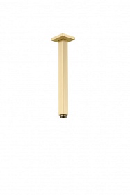 Кронштейн для лейки верхнего душа Boheme Qubic 629-QUBIC-MG длина 300 мм mat gold латунь