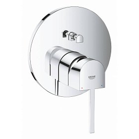 Смеситель для ванны/душа (короткий излив) (внешняя часть) Grohe Plus 24060003 хром латунь