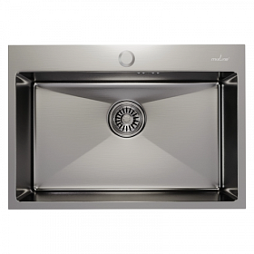 Мойка для кухни Mixline Pro 547237 прямоуг. 65х45 глуб. 22см (толщ.3мм) вып. 3 1/2" (врезная) сатин