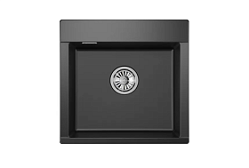 Мойка для кухни Granula Estetica ES-5201 шварц прямоуг. 52х50 глуб. 20см вып. 3 1/2" (накладная) шварц