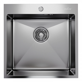 Мойка для кухни Mixline Pro 547229 квадратная 50х50 глуб. 20см (толщ.3мм) вып. 3 1/2" (врезная) сатин