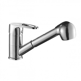 Смеситель для кухни (мойки) DecoRoom DR70 DR70023 вытяжной излив хром латунь