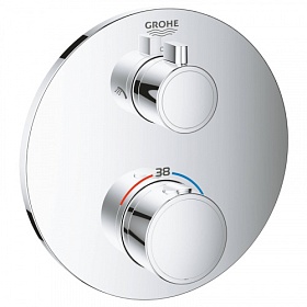 Смеситель для душа термостат (внешняя часть) Grohe Grohtherm 24076000 хром латунь