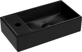 Раковина (умывальник) Ceramica Nova Element 36 чёрная подвесная CN6051RMB Водяной