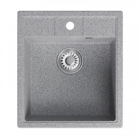 Мойка для кухни Mixline ML-GM28 552097 прямоуг. 45х50 глуб. 19см вып. 3 1/2" (врезная) тёмно-серая