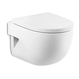 Унитаз подвесной Roca Meridian-N Compact сид.дюр. микролифт (7346248000)
