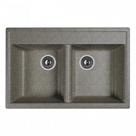 Мойка для кухни Dr.Gans Астра 780 25.060.E0780.407 прямоуг. 78х51 глуб. 20см вып. 3 1/2" (врезная) чёрная