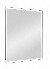 Зеркало-шкаф Континент Reflex Led 60x80 белое LED подсветка МВК025 Водяной