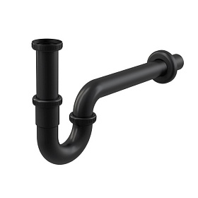 Сифон для раковины вып. 1 1/4" х 32 Alca Drain без выпуска A4320BLACK