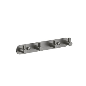 Крючок 4-ой на планке Aquatek Европа AQ4123BGM черный хром