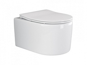 Унитаз подвесной Ceramica Nova Moments безободковый смыв сид.дюр. микролифт CN3003