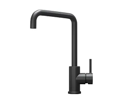 Смеситель для кухни (мойки) Granula Kitchen Space KS-7110 черный матовый чёрное золото нерж. сталь