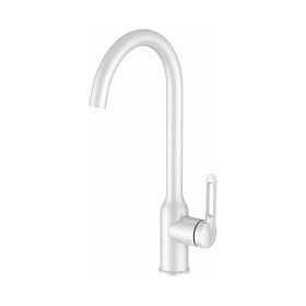 Смеситель для кухни (мойки) Haiba HB825-8 HB70825-8 белый нерж. сталь Водяной