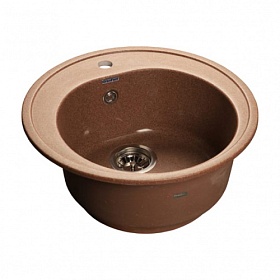 Мойка для кухни Granfest Rondo GF-R510-307 круглая 50,8х50,5 глуб. 19см вып. 3 1/2" (врезная) терракот