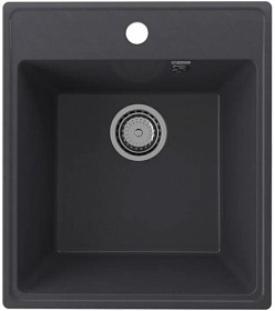 Мойка для кухни Ulgran Quartz Forte 425 Forte 425-08 прямоуг. 42,5х48,5 глуб. 18см вып. 3 1/2" (врезная) космос