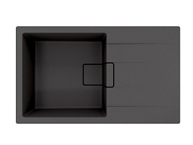 Мойка для кухни Florentina Ривьера 860 20.485.D0860.302 прямоуг. 86х51 глуб. 20см вып. 3 1/2" (врезная) крыло универсал антрацит