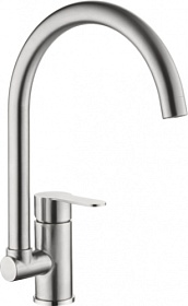 Смеситель для кухни (мойки) Ledeme L74003 матов.хром нерж. сталь