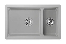 Мойка для кухни Granula KS-7304U арктик прямоуг. 73х45 глуб. 22см вып. 3 1/2" (подстольная) арктик