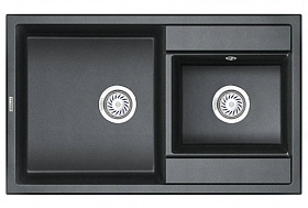 Мойка для кухни Granula GR-8201 шварц прямоуг. 82х50 глуб. 19,5см вып. 3 1/2" (врезная) шварц