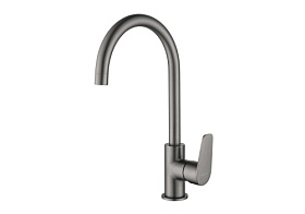 Смеситель для кухни (мойки) Aquatek Бетта AQ1182BGM черный хром латунь